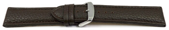 Bracelet de montre - cuir de veau grainé - marron  - 26mm