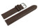 Bracelet montre-cuir de veau de qualité supérieur-souple-marron 16mm Acier