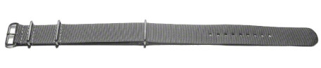 Bracelet NATO - en nylon - résistant - gris beige 18mm