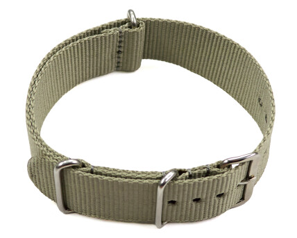 Bracelet NATO - en nylon - résistant - gris beige...