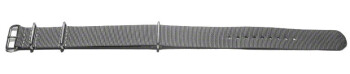 Bracelet NATO - en nylon - résistant - gris beige 24mm