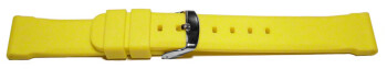 Bracelet de montre - silicone - extrafort - jaune 24mm