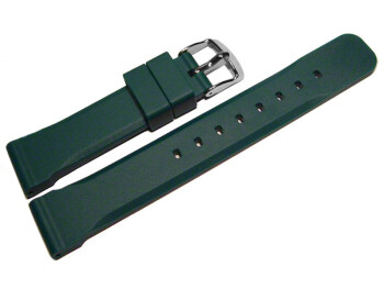 Bracelet de montre - silicone - extrafort - vert 24mm