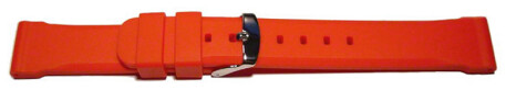 Bracelet de montre - silicone - extrafort - rouge 24mm