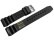 Bracelet montre - silicone massif - noir 18mm Acier