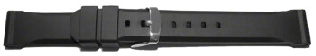 Bracelet de montre - silicone - extrafort - noir 18mm