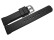 Bracelet de montre - silicone - extrafort - noir 20mm