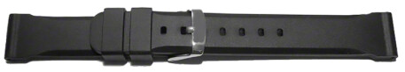 Bracelet de montre - silicone - extrafort - noir 24mm