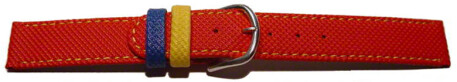 Bracelet imperméable - aussi pour enfants - rouge - 16mm Acier
