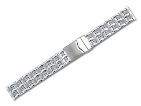 Bracelet-montre en acier inox - plié - mat et poli...