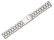 Bracelet-montre en acier inox plié-mat-18, 20 mm - style massif