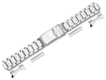 Bracelet-montre-acier inox-plié-mat-18,20,22mm-attache comprise