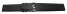 Bracelet de montre - cuir imperméabilisé - noir 18mm Acier