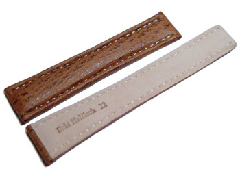Requin véritable - marron 20/18mm, 22/18mm,...