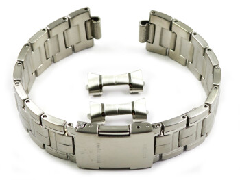 Bracelet montre Casio en acier inoxydable brossé...