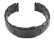 Bracelet montre métal-acier inox-massif-noir poli 24mm