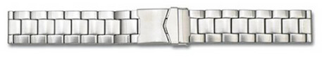 Bracelet montre métal - acier inox mat - massif - 20mm