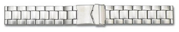 Bracelet montre métal - acier inox mat - massif - 20mm