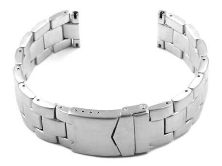 Bracelet De Montre En Métal Acier Gris 22mm - Neuf Sans étiquette, Compatible Montres Standard