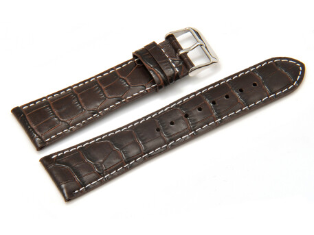 Bracelet montre Casio p.EF-333L, EF-333L-5, cuir marron,...