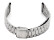 Bracelet de montre Casio p. AQ-B640WD, acier inoxydable, plié, brossé