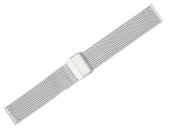 Bracelet montre Milanaise - en acier inoxydable mat - 18, 20, 22 mm 22mm