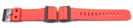 Bracelet de montre Casio pour GD-400, GD-400-4, résine, rouge
