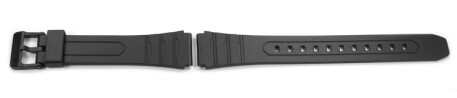 Bracelet de montre Casio pour W-202, W-202-1, résine, noire