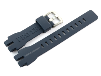 Bracelet montre Casio p. PRW-3000, PRW-3000-2, résine, bleu foncé