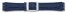 Bracelet-montre pour les montres Swatch-cuir-19/20 mm - bleu