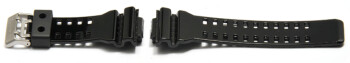 Bracelet de montre Casio pour GA-110HC-1, GA-110HC, résine, noire, finition brillante