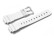 Bracelet montre Casio p. DW-6900WW, DW-6900WW-7, résine, blanche