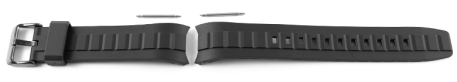 Bracelet montre Casio p. MTD-1073, résine, noire