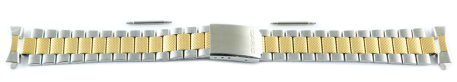 Bracelet de montre Casio p. MTP-1274SG, MTP-1274SG-7, acier inoxyd.,bicolore
