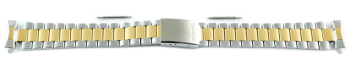 Bracelet de montre Casio p. MTP-1274SG, MTP-1274SG-7, acier inoxyd.,bicolore