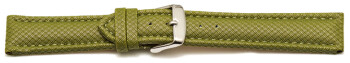 Bracelet-montre - rembourré - matériau high-tech - aspect textile - vert