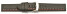 Bracelet-montre - ardillon large - high-tech - aspect textile - gris - couture rouge et blanche 20mm 22mm 24mm 26mm