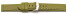 Bracelet-montre - ardillon large - high-tech - aspect textile - vert - couture noire et blanche 20mm 22mm 24mm 26mm