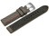 Bracelet-montre - ardillon large - high-tech - aspect textile - gris - couture rouge et noire 20mm 22mm 24mm 26mm