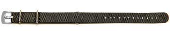 Bracelet-montre - NATO - matériau high-tech - aspect textile - gris