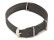 Bracelet-montre - NATO - matériau high-tech - aspect textile - gris