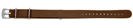 Bracelet-montre - NATO - matériau high-tech - aspect textile - marron