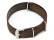 Bracelet-montre - NATO - matériau high-tech - aspect textile - marron