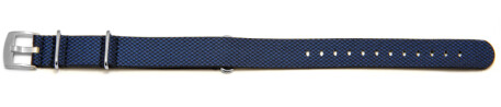 Bracelet-montre - NATO - matériau high-tech - aspect textile - bleu