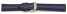 Bracelet-montre - rembourré - matériau high-tech - aspect textile - bleu 22mm Acier