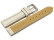 Bracelet-montre - rembourré - matériau high-tech - aspect textile - blanc 18mm Acier