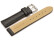 Bracelet-montre - rembourré - matériau high-tech - aspect textile - gris foncé 18mm Acier