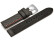 Bracelet-montre - ardillon large - high-tech - aspect textile - gris - couture rouge et blanche 20mm