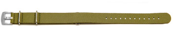 Bracelet-montre - NATO - matériau high-tech - aspect textile - vert 20mm