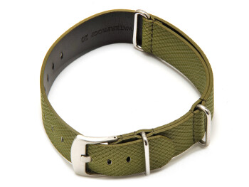 Bracelet-montre - NATO - matériau high-tech - aspect textile - vert 20mm